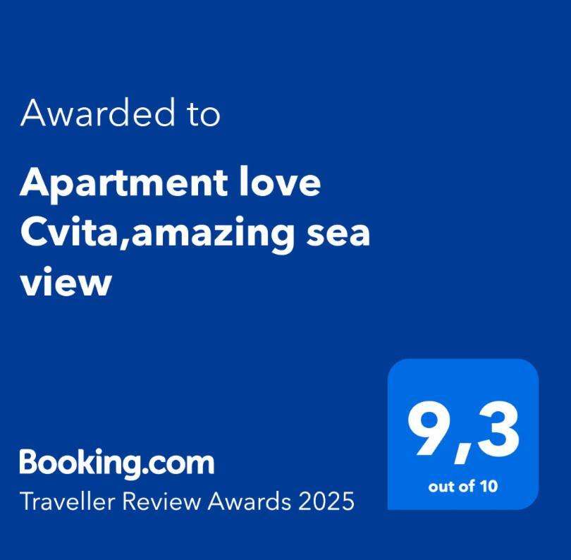 Apartment Love Cvita,Amazing Sea View Lukovo Eksteriør billede